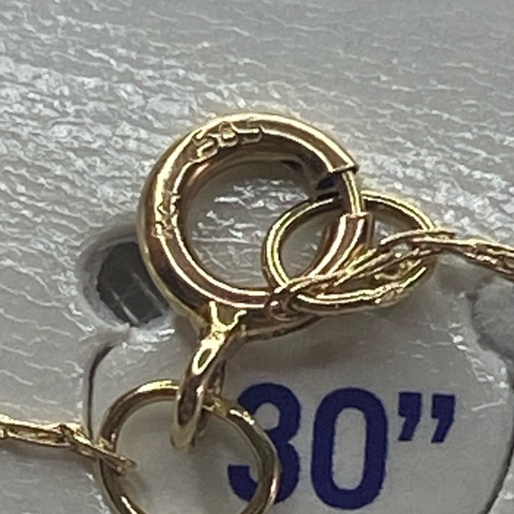 14K YELLOW GOLD dainty thin chain 20” REAL GOLD - Picture 4 of 10